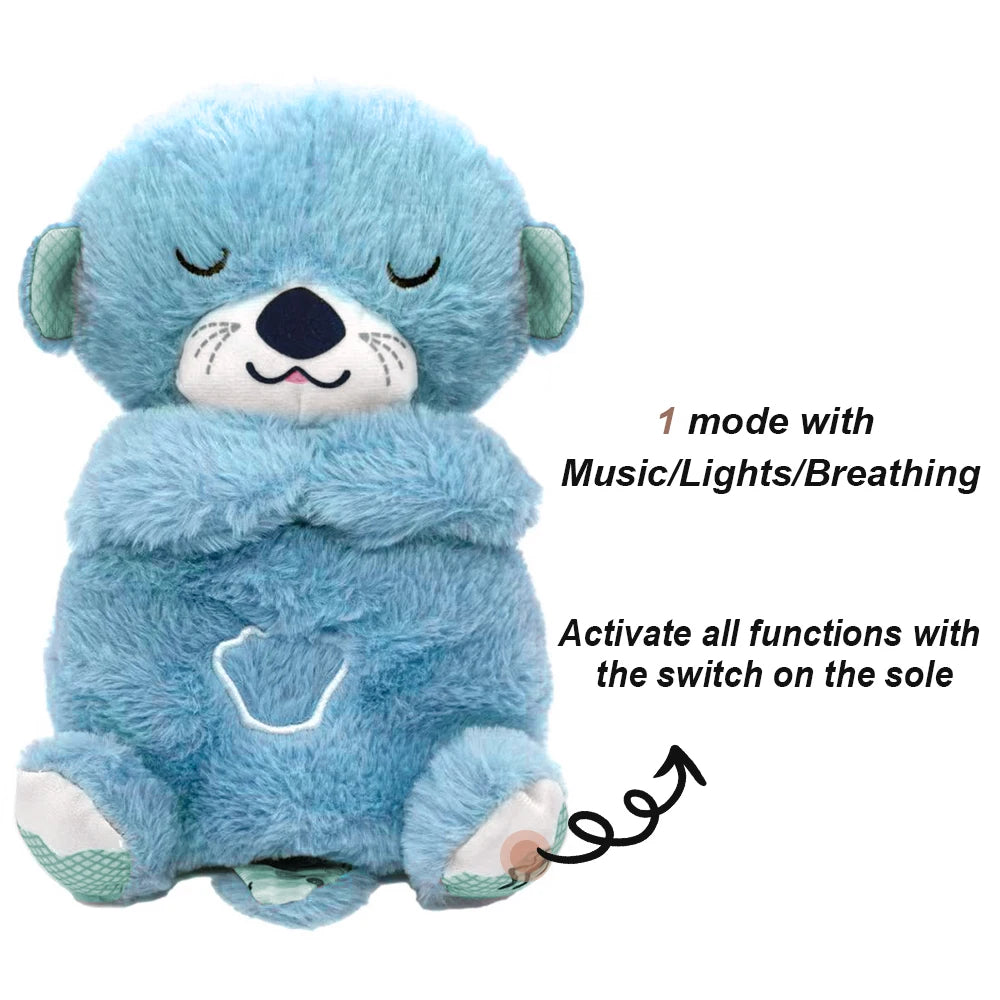 Breathing Bear Baby Soothing Otter Plush Toy