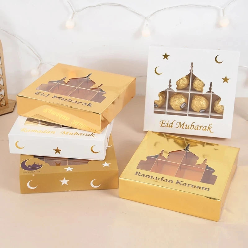 Assembled Eid Mubarak Gift Box with Treats Inside