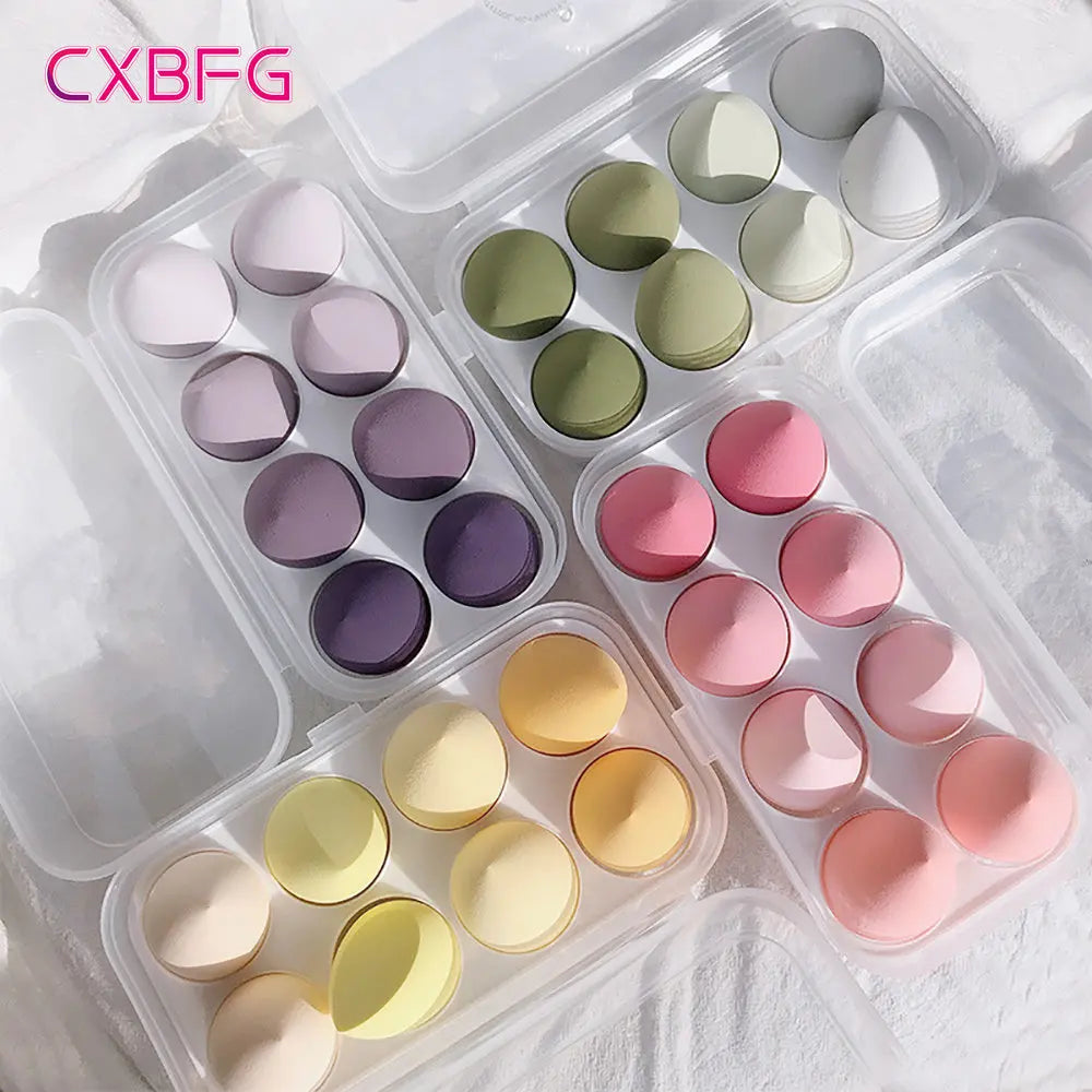 4/8 pcs Makeup Sponge Blender | Beauty Egg |  Cosmetic Puff Soft Foundation Sponges | Powder Puff | Women Make Up Accessories | Beauty Tools