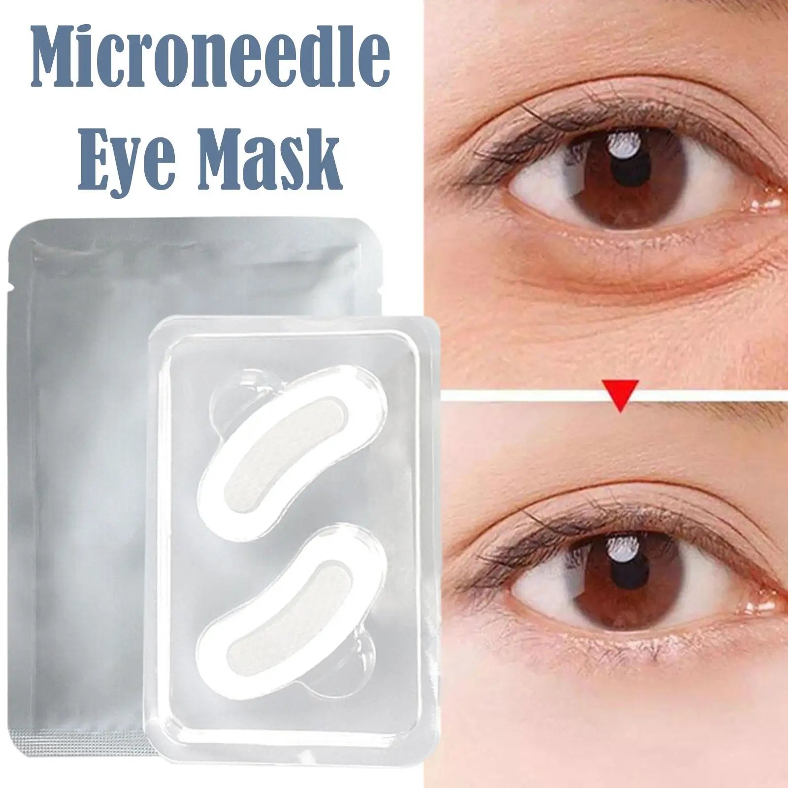 Hyaluronic Acids Microneedle Eye Patch Removal Hyaluronic Pads Skin Care Whitening Moisturizing Wrinkles Fine Lines Dark Circles