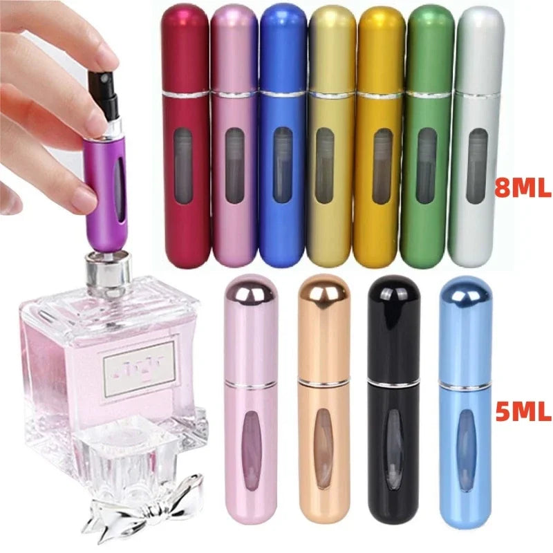 Refillable Mini Perfume Bottle | Travel Refillable Bottles 8ml /5ml | Portable Spray Bottle | Atomizer Spray Container