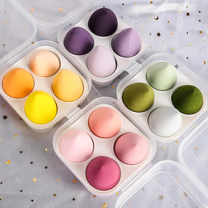 1/4/8 pcs makeup sponge | blender beauty egg blow cosmetic |soft foundation sponges | powder blow | female make up accessories - Glamour Touch