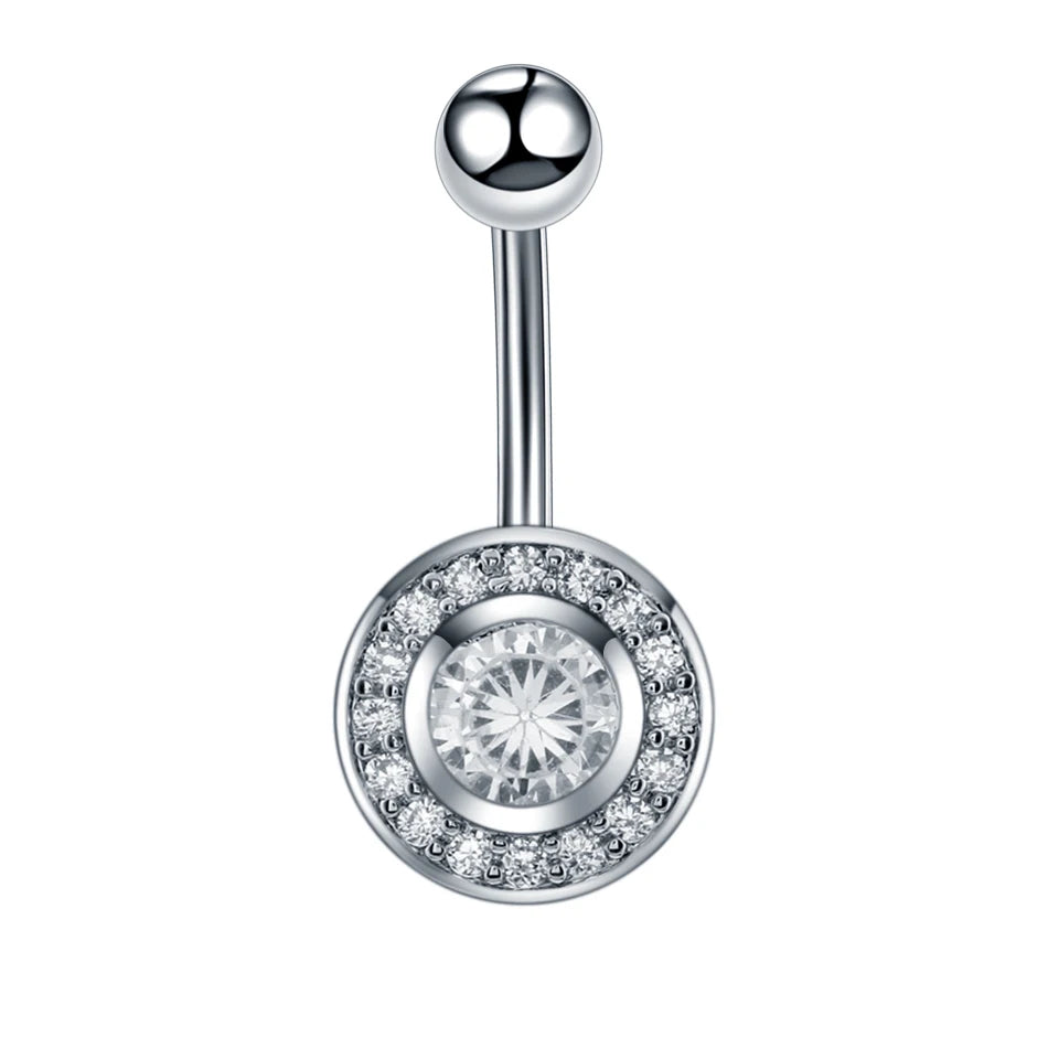 Surgical Steel Belly Button Ring | Navel Nombril Piercing | Belly Ring | Sexy Women Belly Piercing |Body Jewellery Ombligo 14G - Glamour Touch