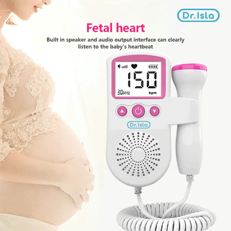 Ultrasound Doppler | Fetal Portable Baby Monitor | Pregnant Women Heart Rate Monitor |No Radiation |Sonar for Home - Glamour Touch