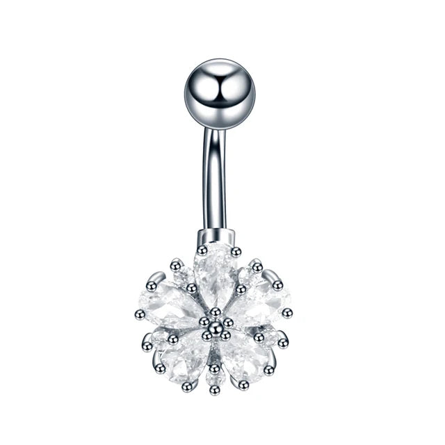 Surgical Steel Belly Button Ring | Navel Nombril Piercing | Belly Ring | Sexy Women Belly Piercing |Body Jewellery Ombligo 14G - Glamour Touch