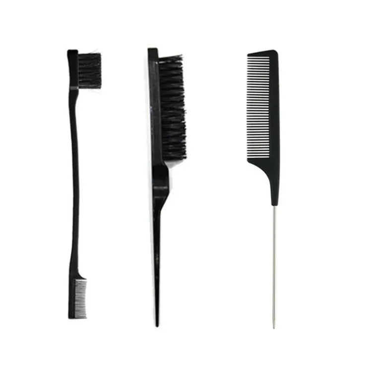 Double Sided Edge Control Hair Comb 3 pcs/lot Hair Styling | Hair Brush Accessories | New Brush Comb | Styling Partition Comb