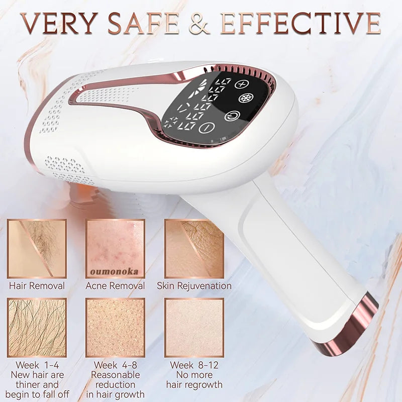 Compact and portable IPL Laser Epilator device