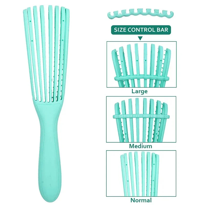 Hair Brush | Detangling Brush | Scalp Massage Hair Comb | Detangling Brush for Curly Hair |Brush Detangler | Hairbrush | Women Men Salon Tools - Glamour Touch