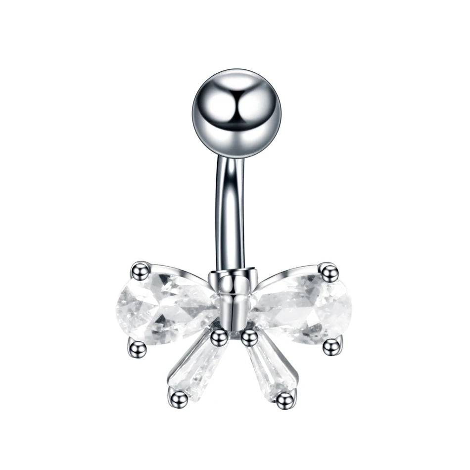 Surgical Steel Belly Button Ring | Navel Nombril Piercing | Belly Ring | Sexy Women Belly Piercing |Body Jewellery Ombligo 14G - Glamour Touch