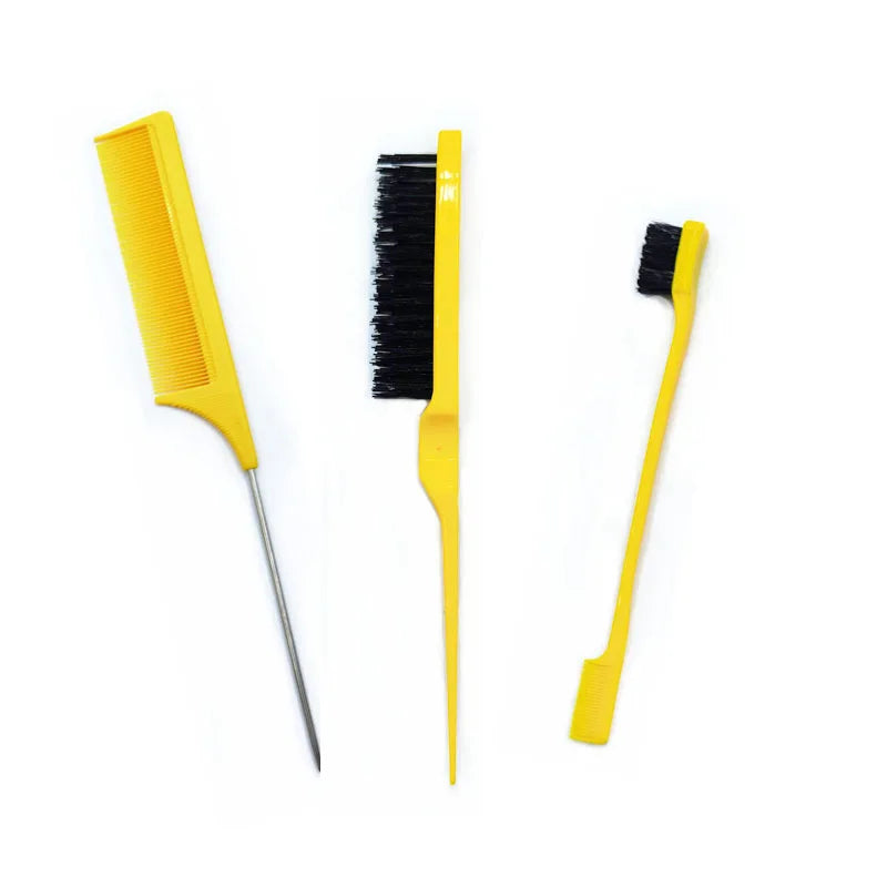 Double Sided Edge Control Hair Comb 3 pcs/lot Hair Styling | Hair Brush Accessories | New Brush Comb | Styling Partition Comb - Glamour Touch