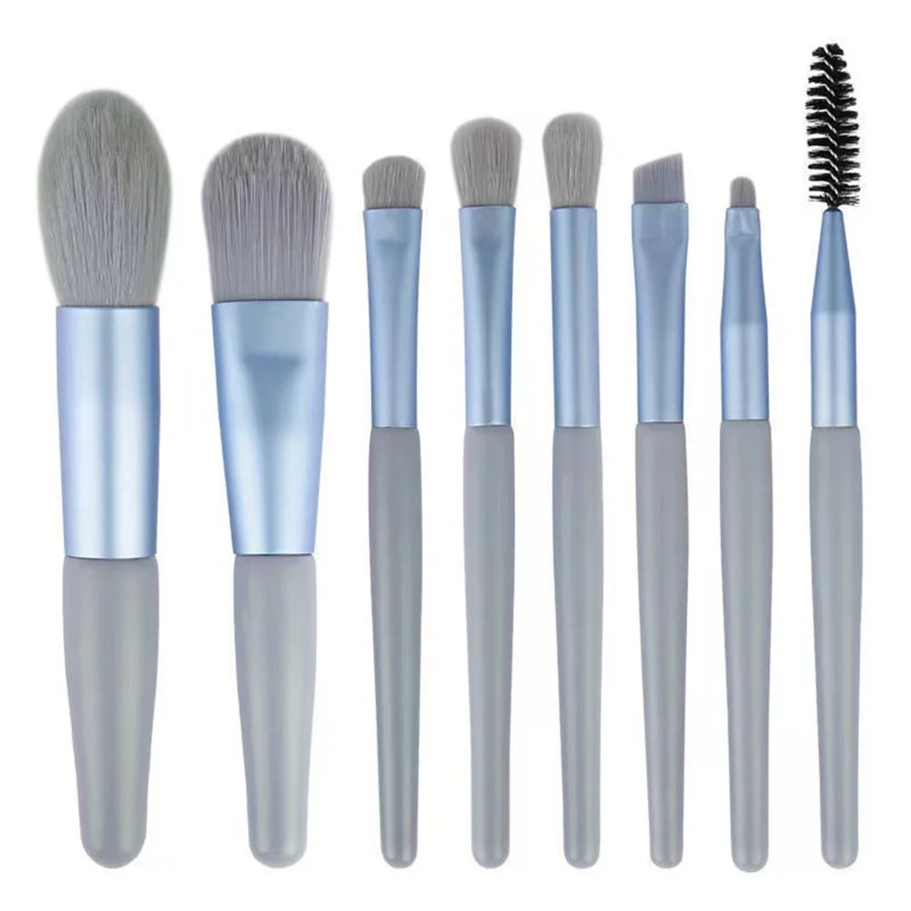 8 Pcs Eyeshadow Foundation Blending Makeup Brush Soft Fluffy Cosmetics Concealer Makeup Brush Professional Make Up Tool