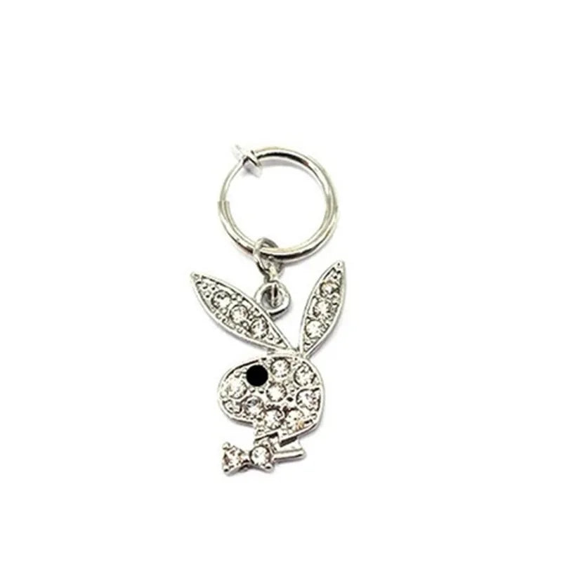 Belly Button Rings | Bunny Navel rings | Gold colour Rabbit Belly Rings for Women | Gem stone Pink Bunny | Belly Piercing Ring - Glamour Touch