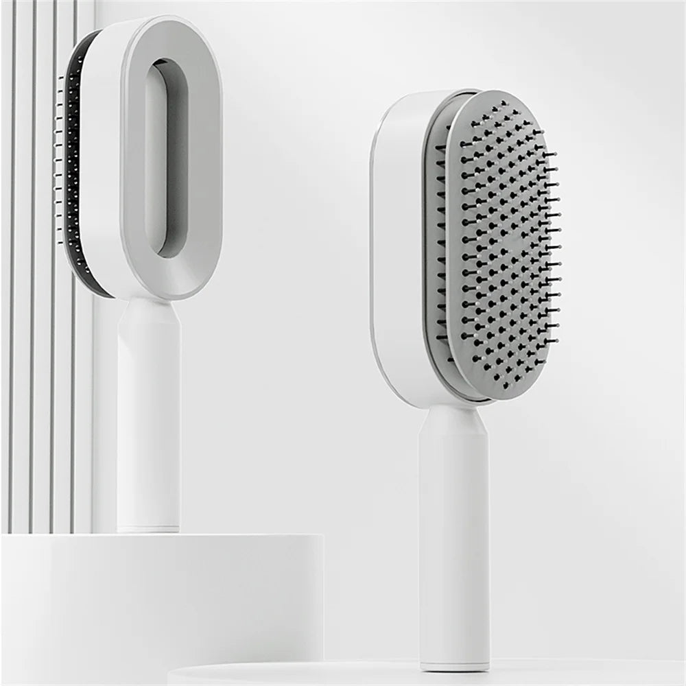 One-Key Self Cleaning Hair Comb | Massage Comb Hair Brush Air Cushion | Professional Detangling Scalp Air Bag Combs For Hair