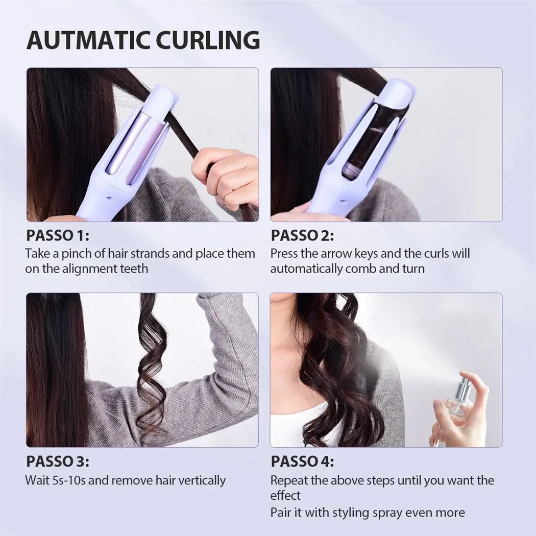 Automatic Hair Curler | 32MM Auto Rotating Ceramic Hair Roller | Professional Curling Iron | Curling Wand Hair Waver