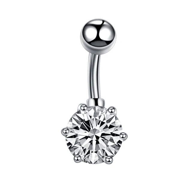 Surgical Steel Belly Button Ring | Navel Nombril Piercing | Belly Ring | Sexy Women Belly Piercing |Body Jewellery Ombligo 14G - Glamour Touch