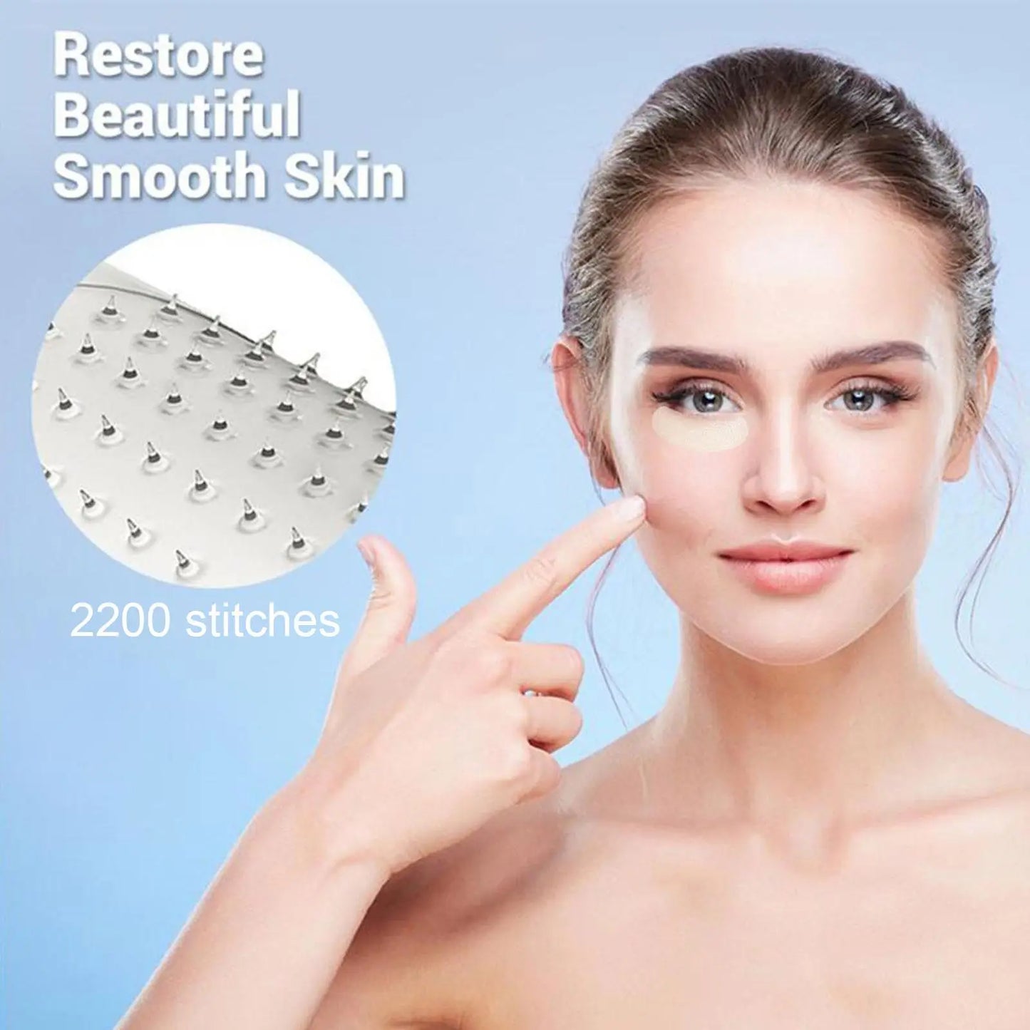 Hyaluronic Acids Microneedle Eye Patch Removal Hyaluronic Pads Skin Care Whitening Moisturizing Wrinkles Fine Lines Dark Circles - Glamour Touch