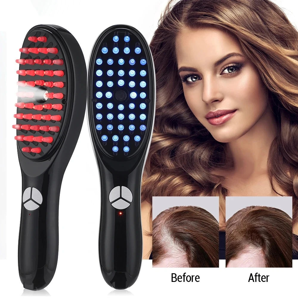 Massage Comb with Infrared Therapy for Hair Growth - Stimulates Hair Follicles