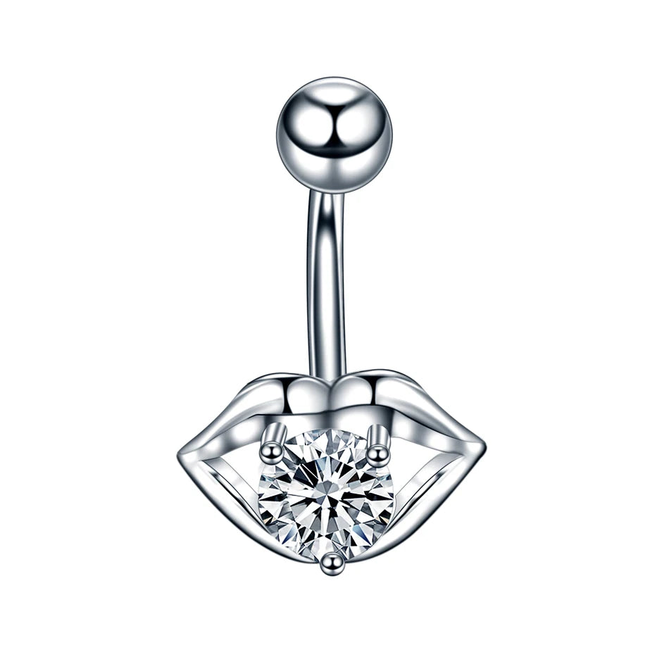 Surgical Steel Belly Button Ring | Navel Nombril Piercing | Belly Ring | Sexy Women Belly Piercing |Body Jewellery Ombligo 14G - Glamour Touch