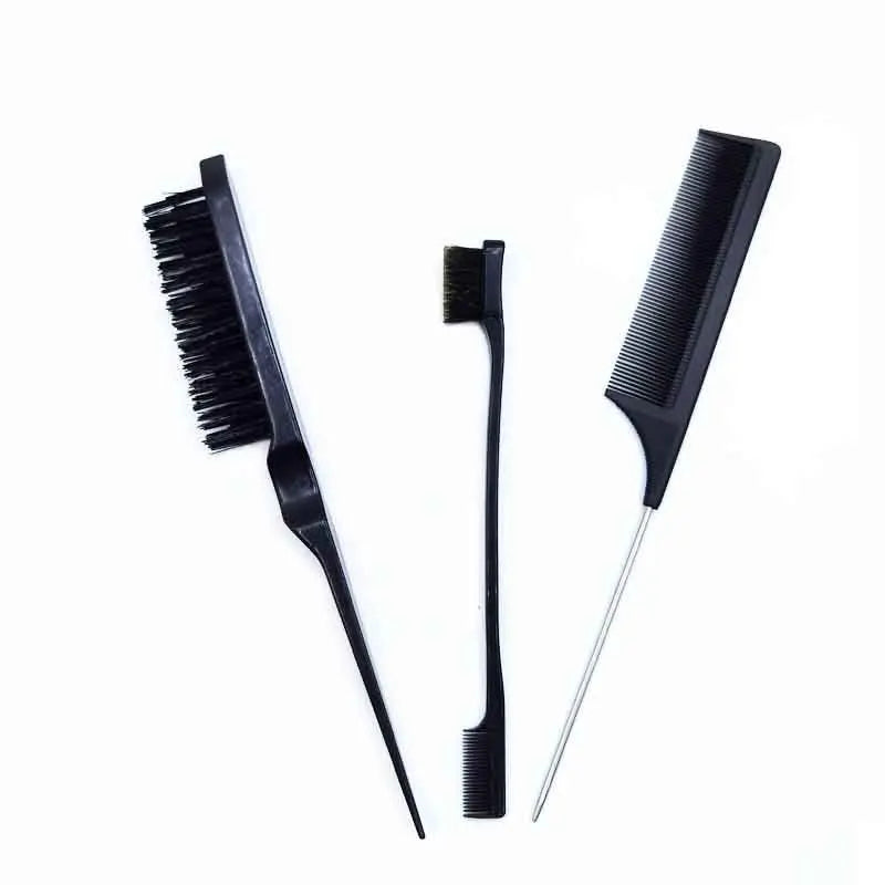 Double Sided Edge Control Hair Comb 3 pcs/lot Hair Styling | Hair Brush Accessories | New Brush Comb | Styling Partition Comb - Glamour Touch