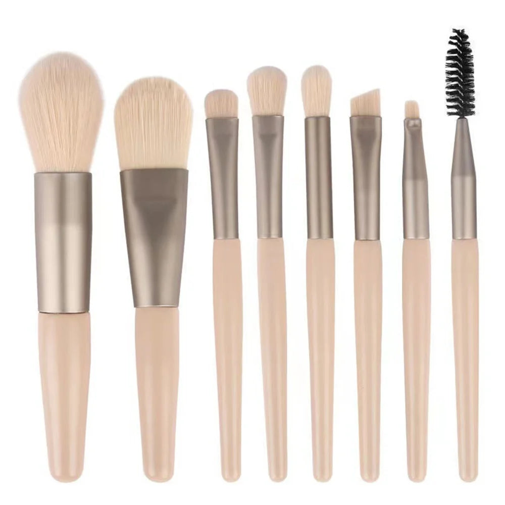 8 Pcs Eyeshadow Foundation Blending Makeup Brush Soft Fluffy Cosmetics Concealer Makeup Brush Professional Make Up Tool - Glamour Touch