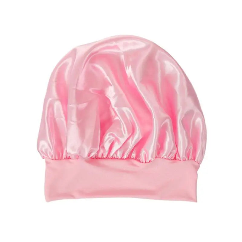 Silky Satin Lined Bonnet | Sleep Cap Stay On All Night Hair Wrap Cover | Slouchy Beanie For Curly Hair Protection For Women And Men - Glamour Touch