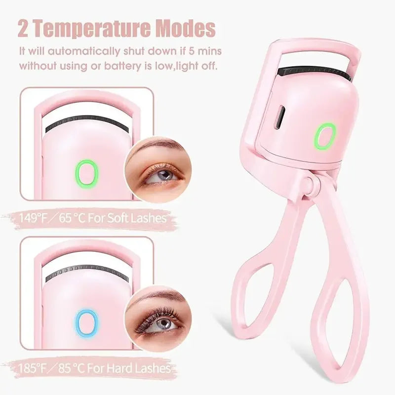 Electric Eyelash Curler USB Charging Model |Fast Heating Portable Eye Lash Perm Shaping and Lasting Curling | Thermal Eyelash Clip