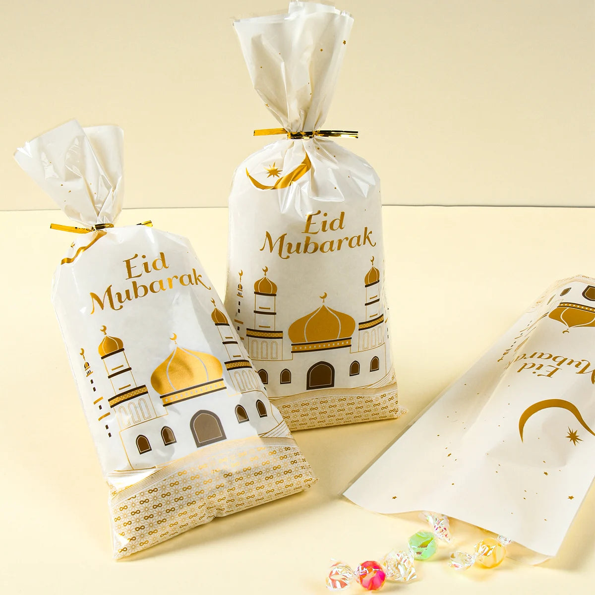 Ramadan Bags | Eid Mubarak Gift Bags | Ramadan Decoration 2024 |Cookie Candy Bag Ramadan Kareem| Islamic Muslim Party | Eid Al-Fitr Gift - Glamour Touch