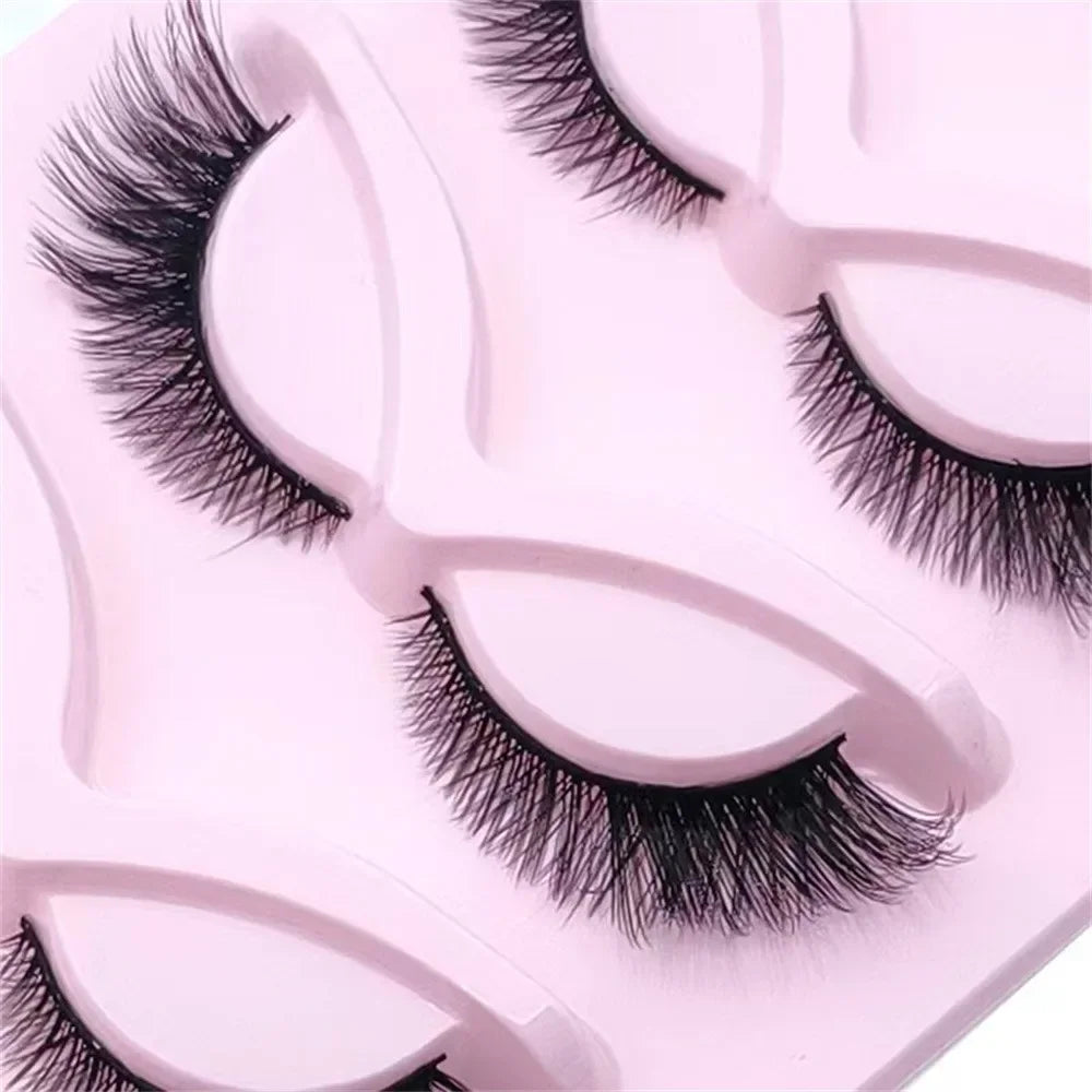 5 Pairs Cat Eye Lashes | Wispy Fake Lashes | Fluffy Cat Eye Lashes Extensions | False Eyelashes - Glamour Touch