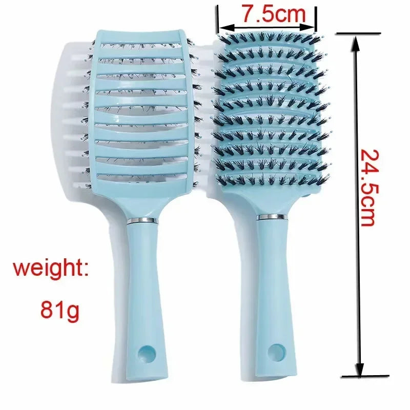 1 pc Magic Hair Comb | Detangling Hair Brush | Detangle Lice Massage Comb | Classic Hair Brush Women | Tangle Hairdressing | Salon - Glamour Touch