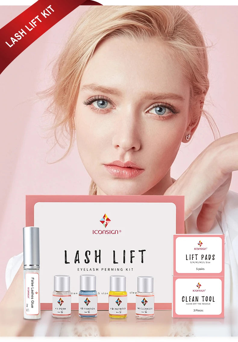 ICONSIGN Lash Lift Kit | Lifting Eyelash | Eyelash Enhancer | Eyelash Lifting Kit| Lash Perm Eye Makeup - Glamour Touch