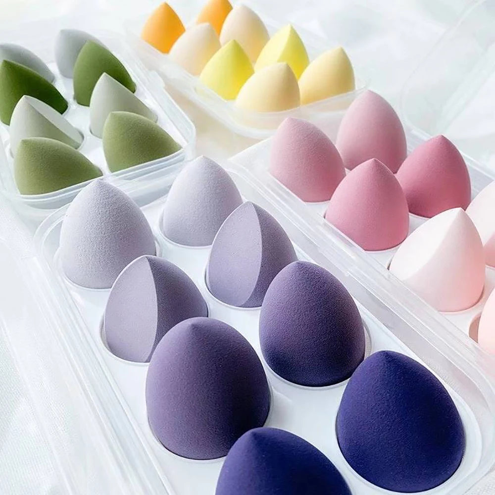 4/8 pcs Makeup Sponge Blender | Beauty Egg |  Cosmetic Puff Soft Foundation Sponges | Powder Puff | Women Make Up Accessories | Beauty Tools