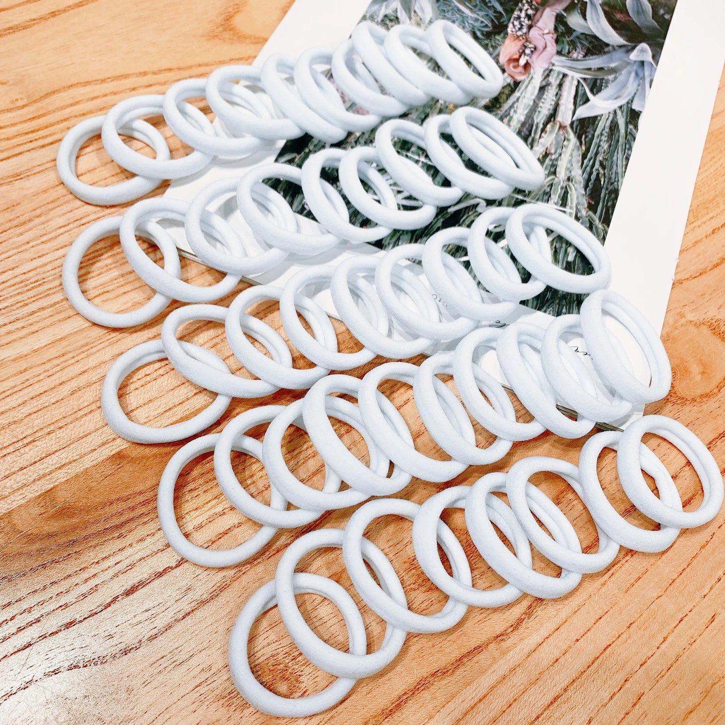  Hair Bands for Women | High Elastic Rubber Hair Ties for Girls | Ponytail Holders & Scrunchies