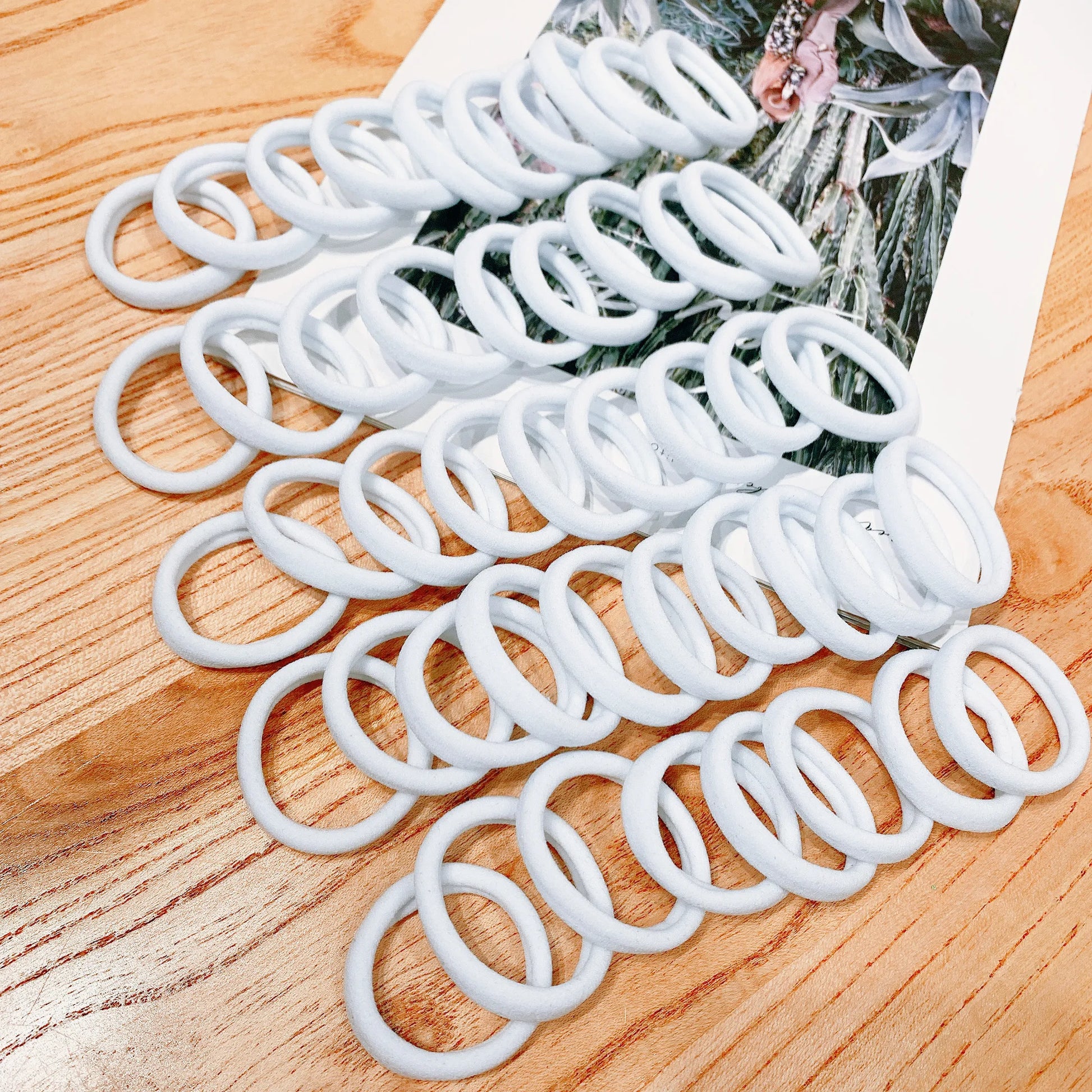  Hair Bands for Women | High Elastic Rubber Hair Ties for Girls | Ponytail Holders & Scrunchies