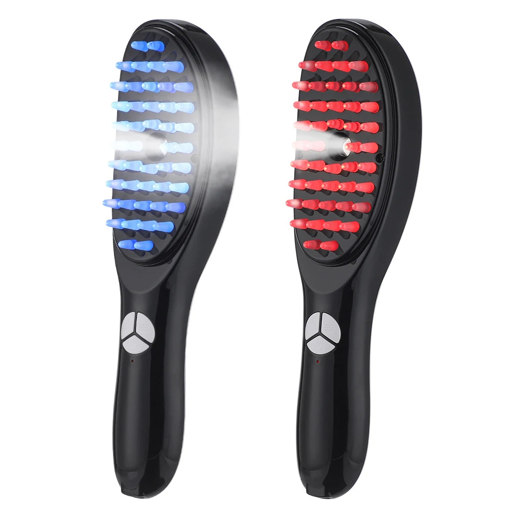 Massage Comb with Infrared Therapy and Oil Nano Sprayer for Hair Growth | Nourish Scalp Brush