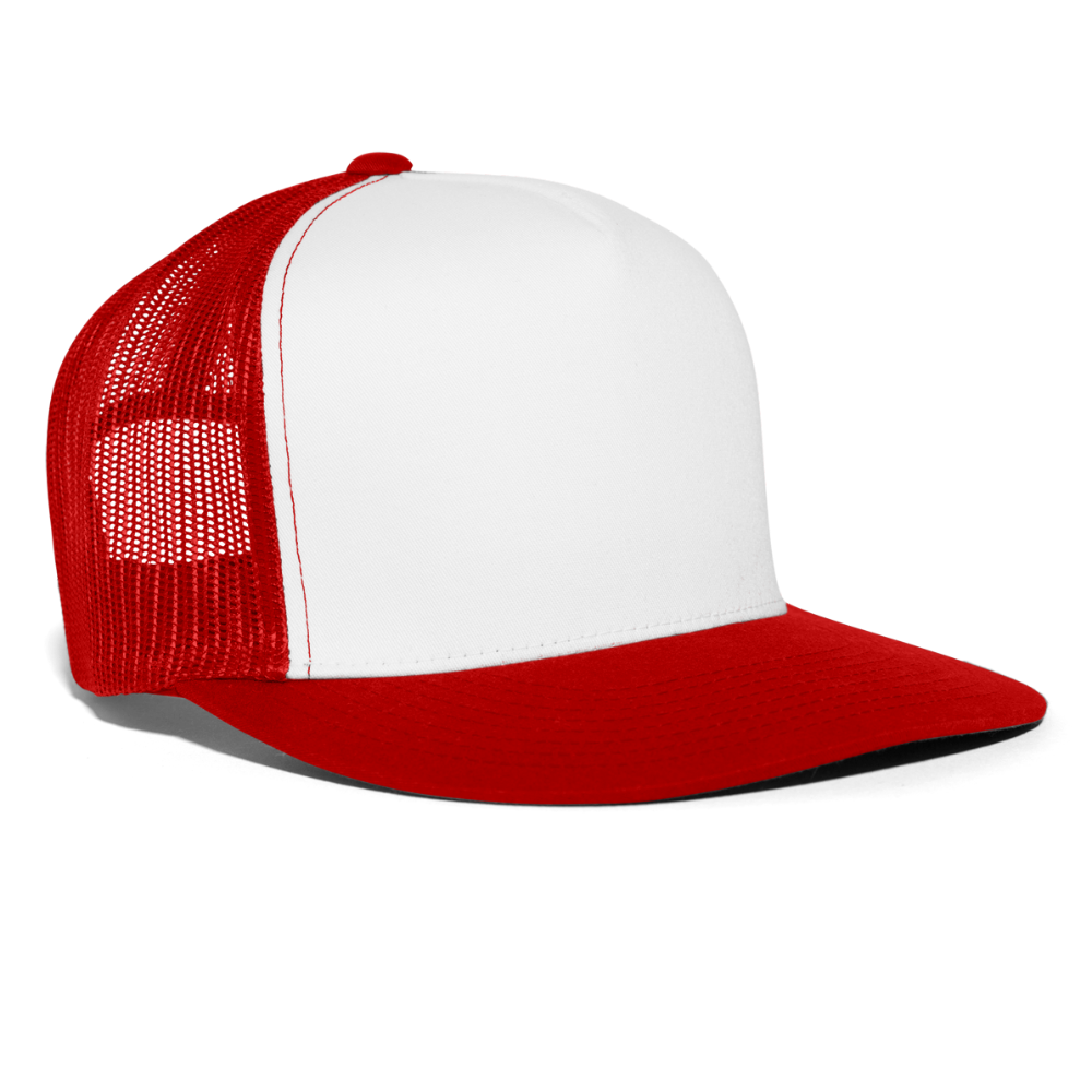 Trucker Cap - white/red