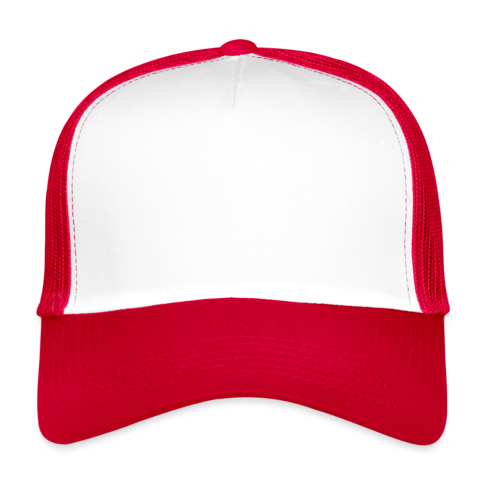 Trucker Cap - white/red