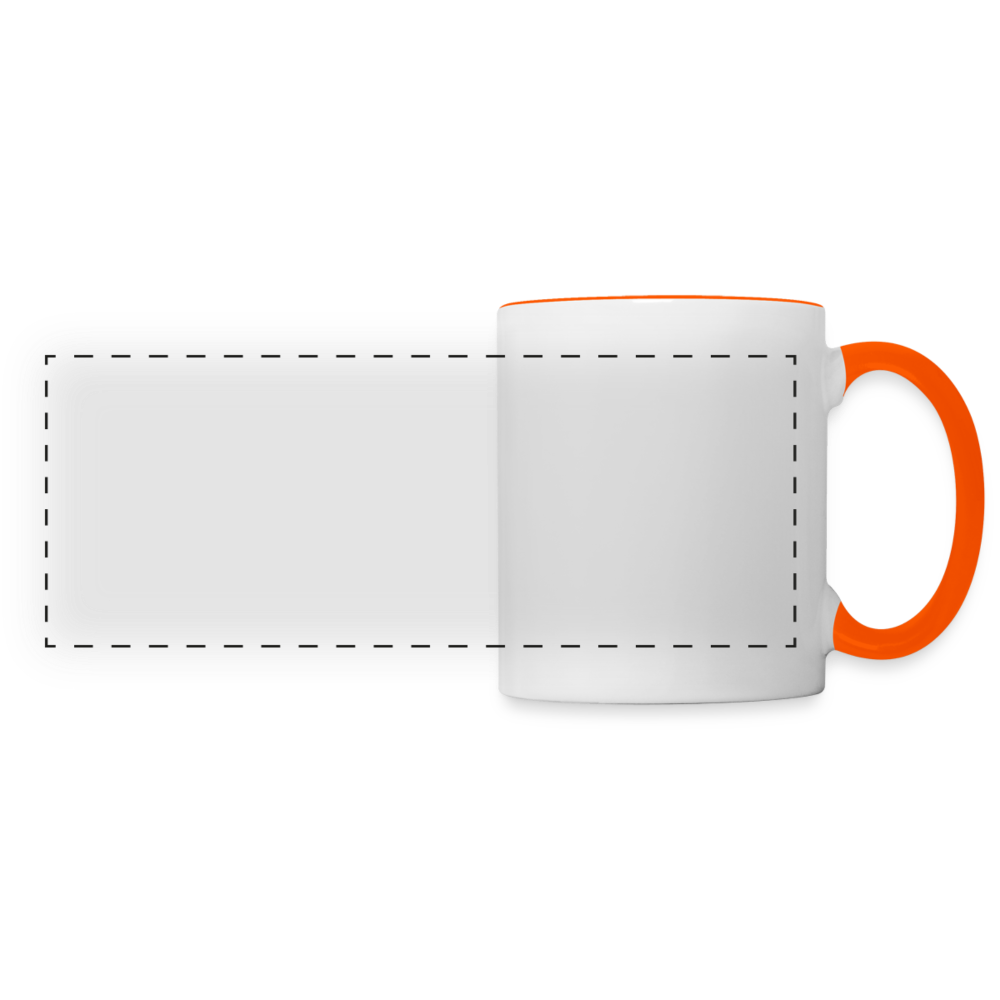 Panoramic Mug - white/orange