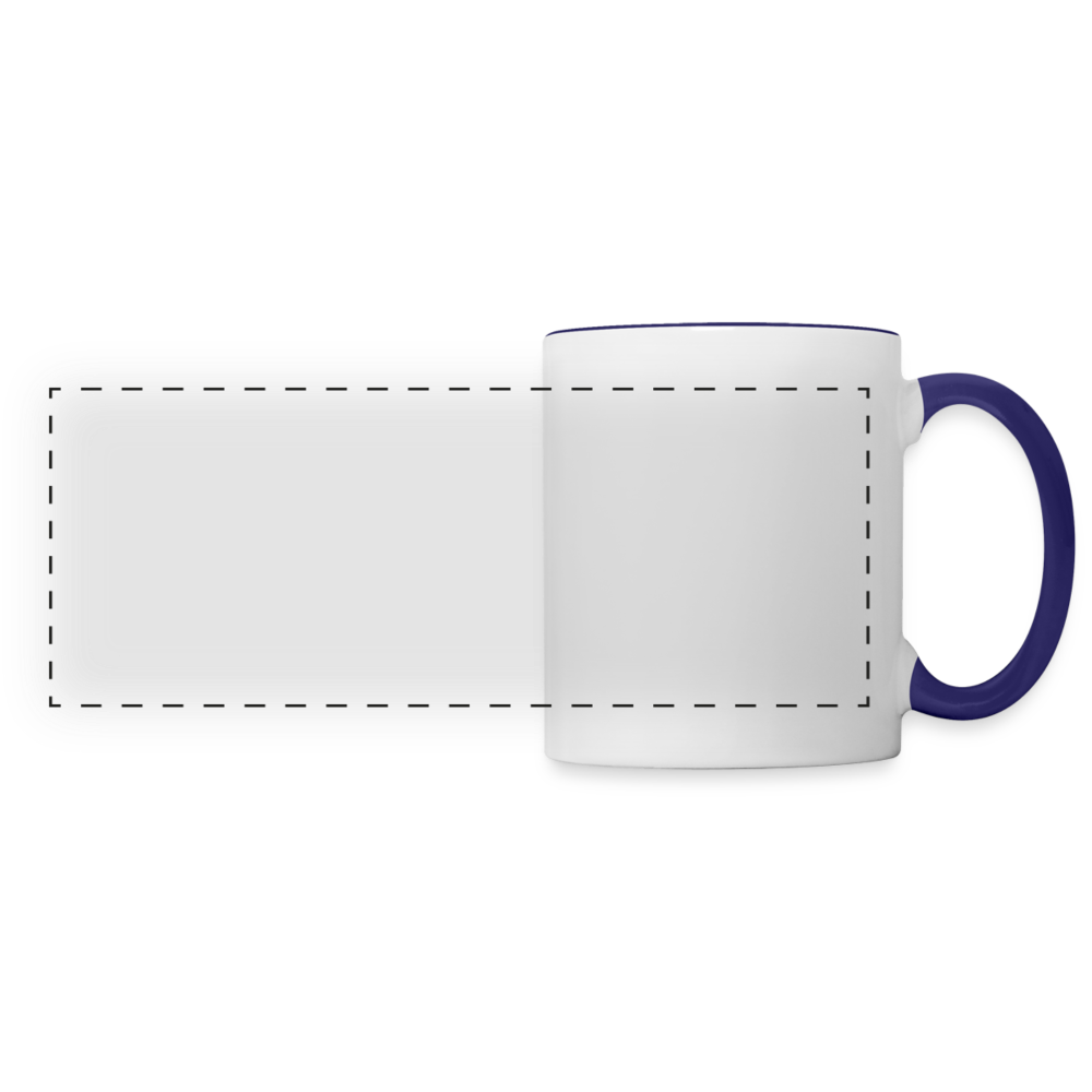 Panoramic Mug - white/cobalt blue