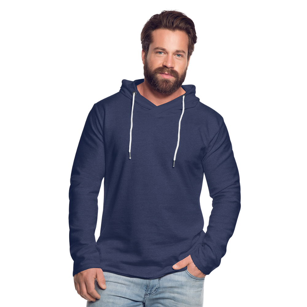 Light Unisex Sweatshirt Hoodie - heather navy