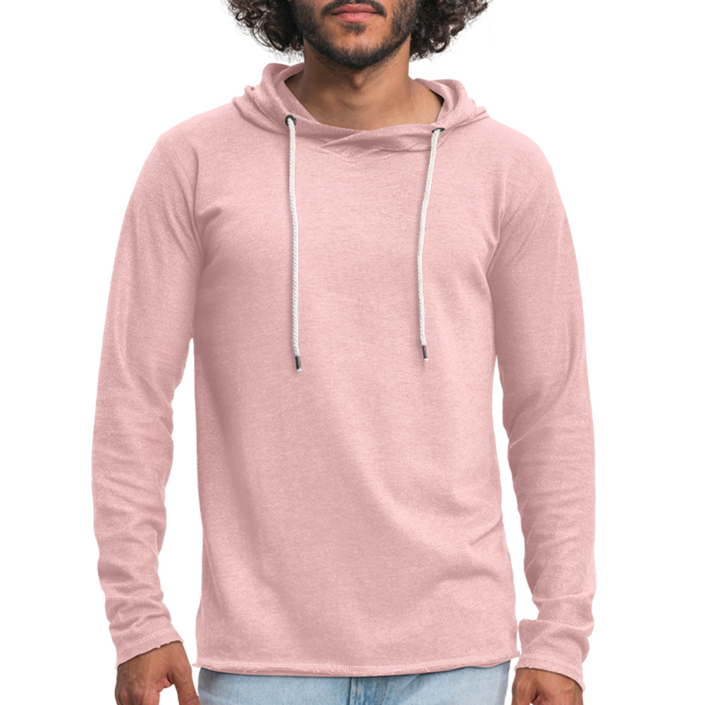 Light Unisex Sweatshirt Hoodie - cream heather pink