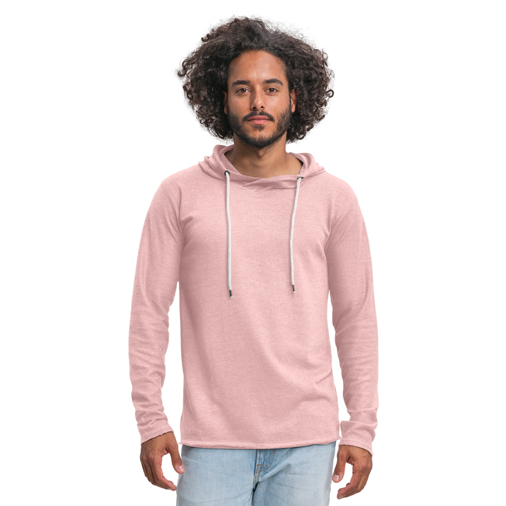 Light Unisex Sweatshirt Hoodie - cream heather pink