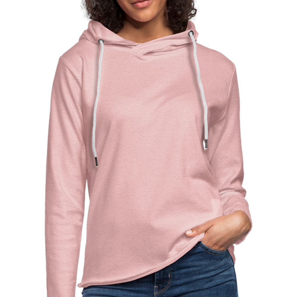 Light Unisex Sweatshirt Hoodie - cream heather pink