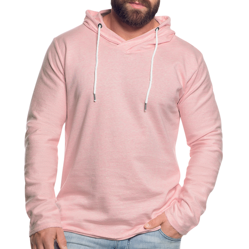 Light Unisex Sweatshirt Hoodie - cream heather pink