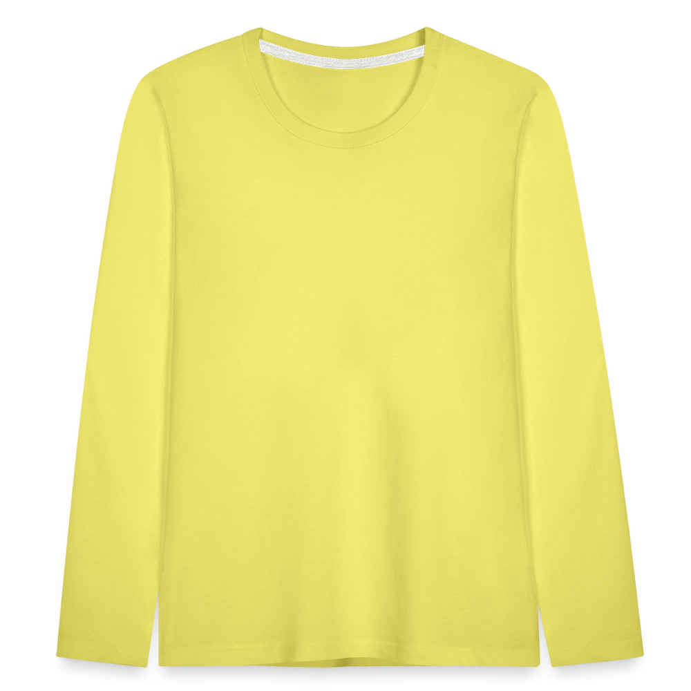 Kids' Premium Longsleeve Shirt - yellow