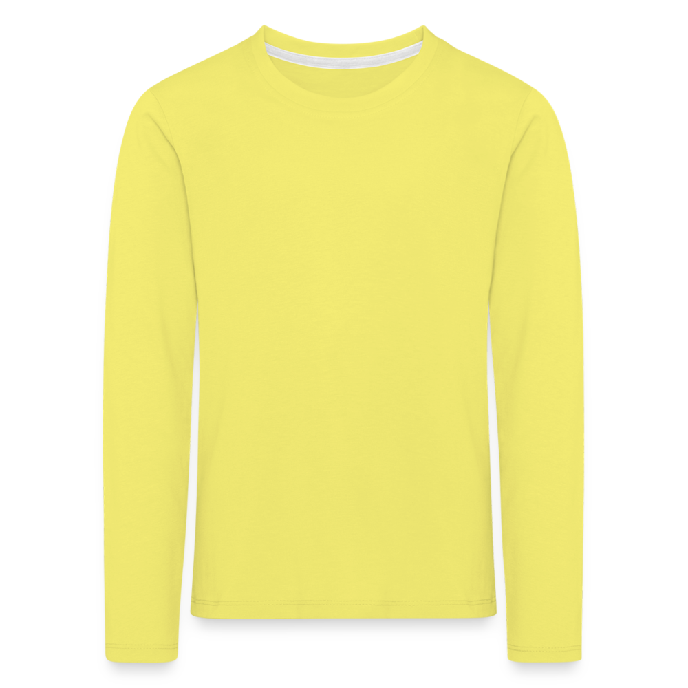 Kids' Premium Longsleeve Shirt - yellow