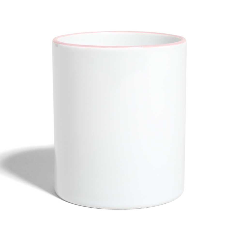 Contrasting Mug - white/pink