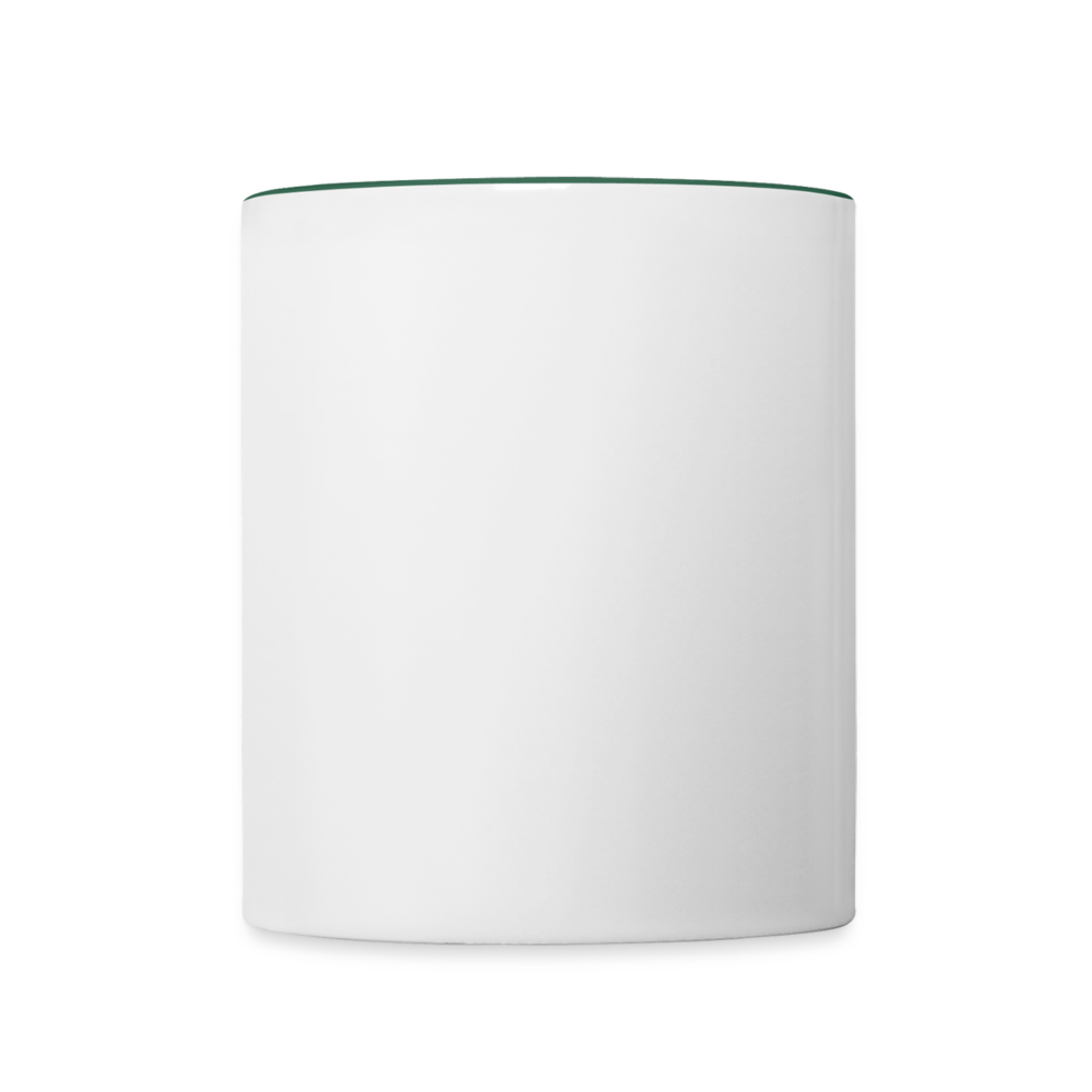 Contrasting Mug - white/dark green