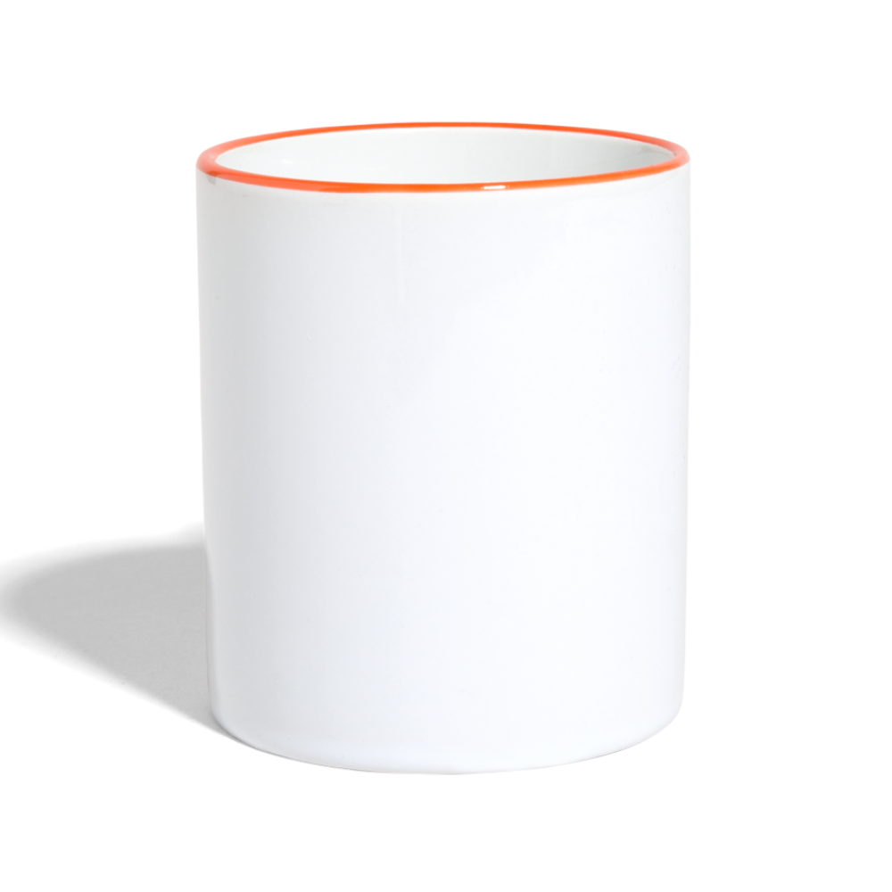 Contrasting Mug - white/orange