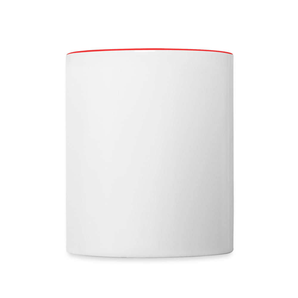 Contrasting Mug - white/red