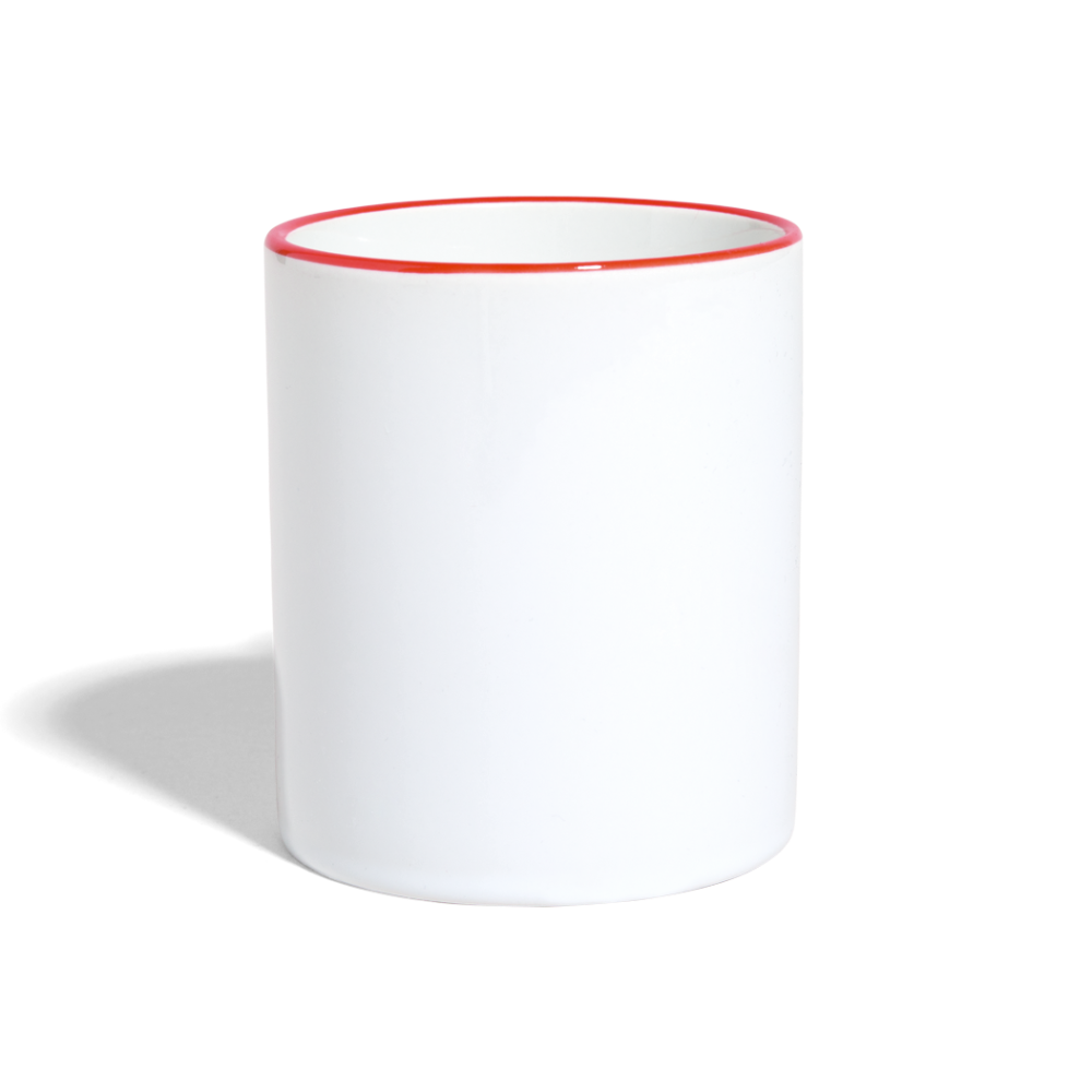 Contrasting Mug - white/red